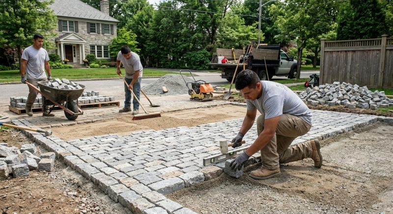 Custom Pavers Installation in Boston, MA